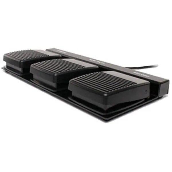 3-Function USB Foot Pedal for Handsfree Dictation-0 3-Function USB Foot Pedal for Handsfree Dictation-0