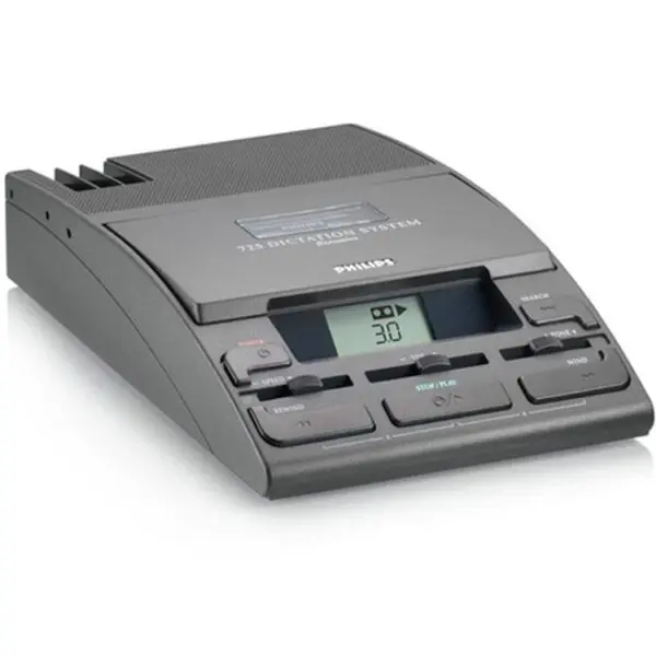 Philips 725D Minicassette Desktop Dictation Machine-241 Philips 725D Minicassette Desktop Dictation Machine-241