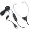Plastic Stethoscope Transcription Headset with Inline Volume Control and USB plug Plastic Stethoscope Transcription Headset with Inline Volume Control and USB plug