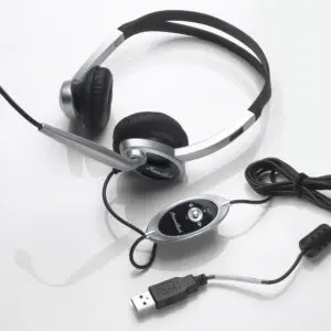 Noise Canceling Headset mic with Volume and Mute Control Noise Canceling Headset mic with Volume and Mute Control