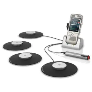 Philips 2-Channel Meeting Recorder Kit DPM8900 with 4 microphones-0 Philips 2-Channel Meeting Recorder Kit DPM8900 with 4 microphones-0