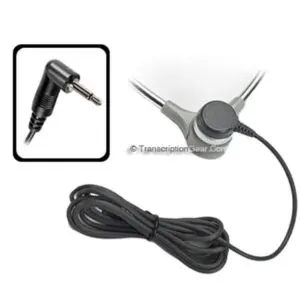 Replacement Headset Cord w/ 10 ft. 3.5 mm Right Angle Plug, 100 Ohm Button-0 Replacement Headset Cord w/ 10 ft. 3.5 mm Right Angle Plug, 100 Ohm Button-0