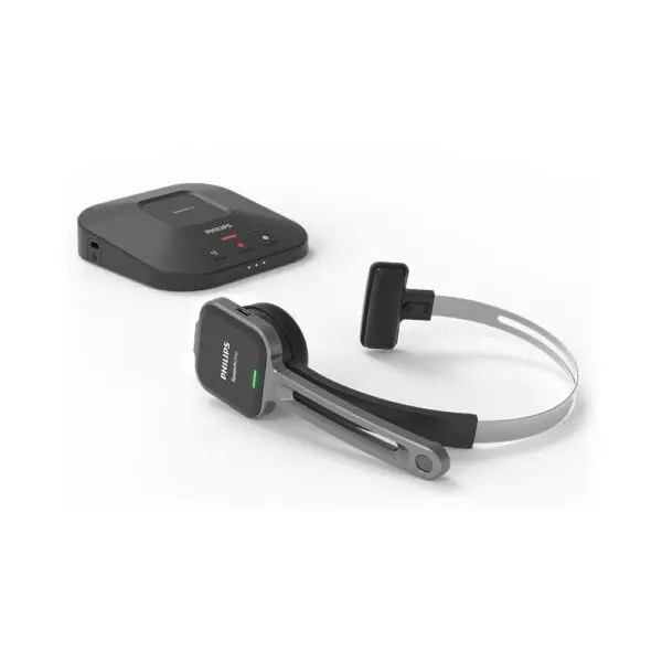 SpeechOne Wireless Dictation Headset w/ Docking Station & Status Light-2122 SpeechOne Wireless Dictation Headset w/ Docking Station & Status Light-2122