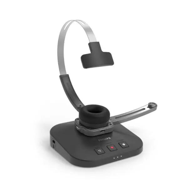 SpeechOne Wireless Dictation Headset w/ Docking Station & Status Light-2116 SpeechOne Wireless Dictation Headset w/ Docking Station & Status Light-2116