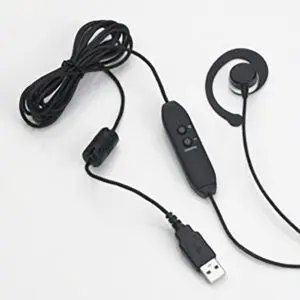 Single Ear USB Headset with Digital Volume Control and 10ft Cord Single Ear USB Headset with Digital Volume Control and 10ft Cord