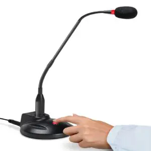 18 inch Push-to-Talk USB Gooseneck Microphone 18 inch Push-to-Talk USB Gooseneck Microphone