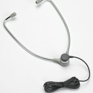 Aluminum Hinged Stethoscope Style Headset with 10' Cord AL-60L