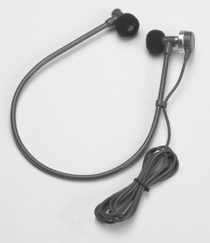 Under Chin U-Bow Tubular Headset for Dictaphone