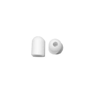 White Replacement Ear Tips For SH-50 Headsets - 10 pair-0