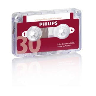 Philips Mini-cassette Tape 30 Minute Box of 10-0