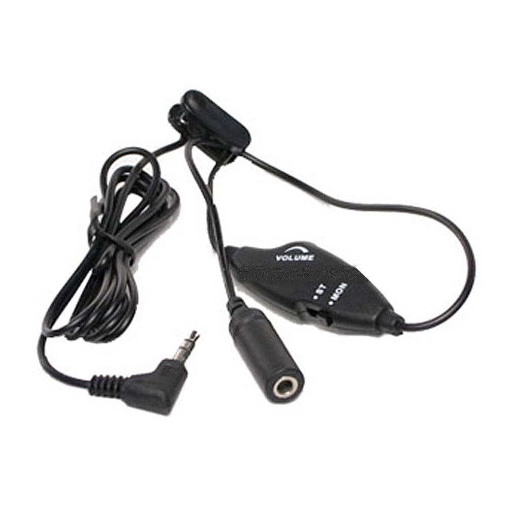 Headset Cord Extender with Volume Control and Stereo to Mono Switch