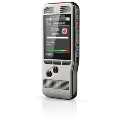 Philips DPM6000 Digital Voice Recorder with Push Button Operation-800