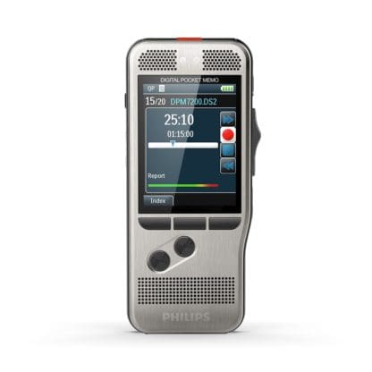 Philips DPM7000 Digital Voice Recorder with 4-Position Slide Switch-2214