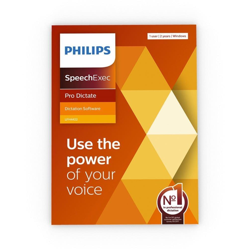 Philips SpeechExec Pro Dictate 11 Dictation Software 2year