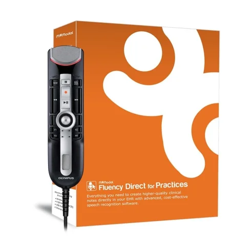 Fluency Direct for Practices with programmable Olympus / OM SYSTEM RecMic II Dictation Microphone - 3 yr Subscription-0